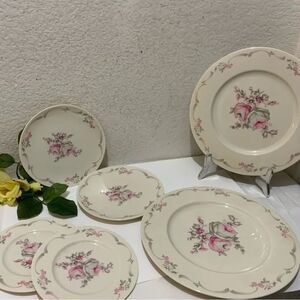 Castleton China U.S.A Belrose 6.25" Bread And Butter Plates Set Of 3